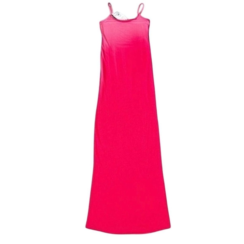 Cotton Citizen Ribbed Pink Ombré Verona Spaghetti Maxi Dress Women Medium NWT